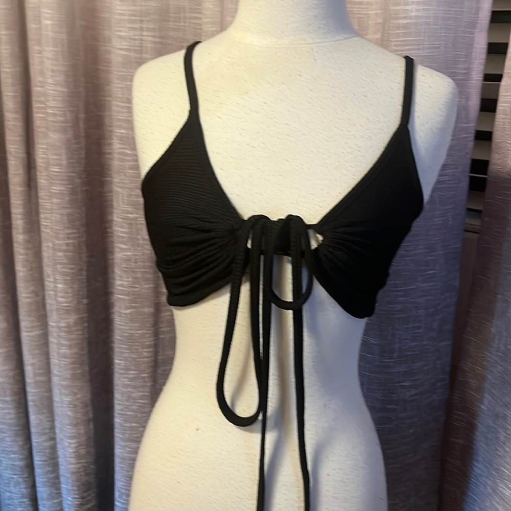 NWOT Nasty Gal Black cropped tank - Picture 1 of 6